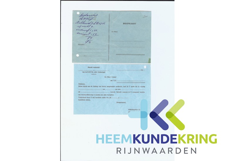 Declaratie briefkaart